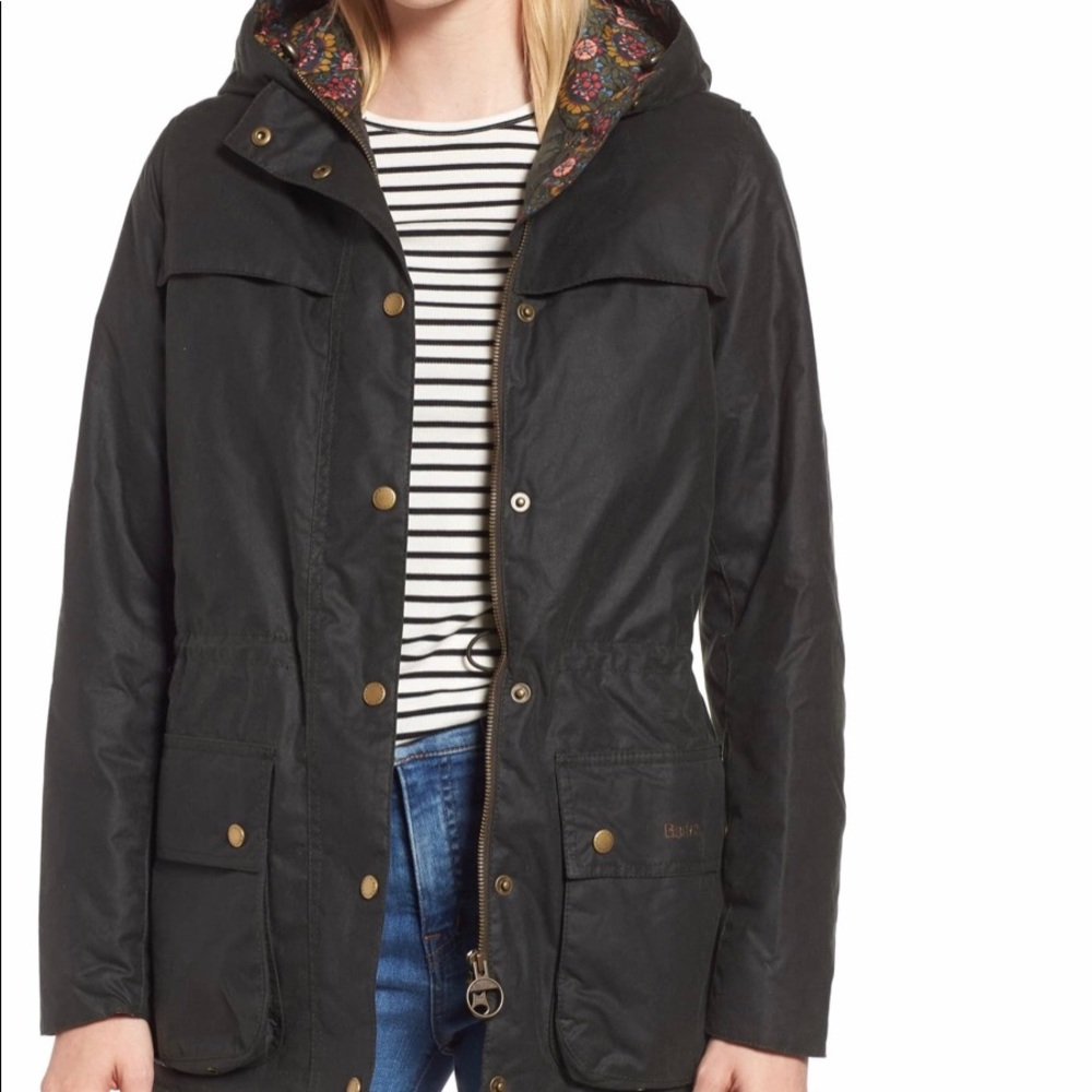 Barbour x Liberty Blaise Hooded Waxed Jacket